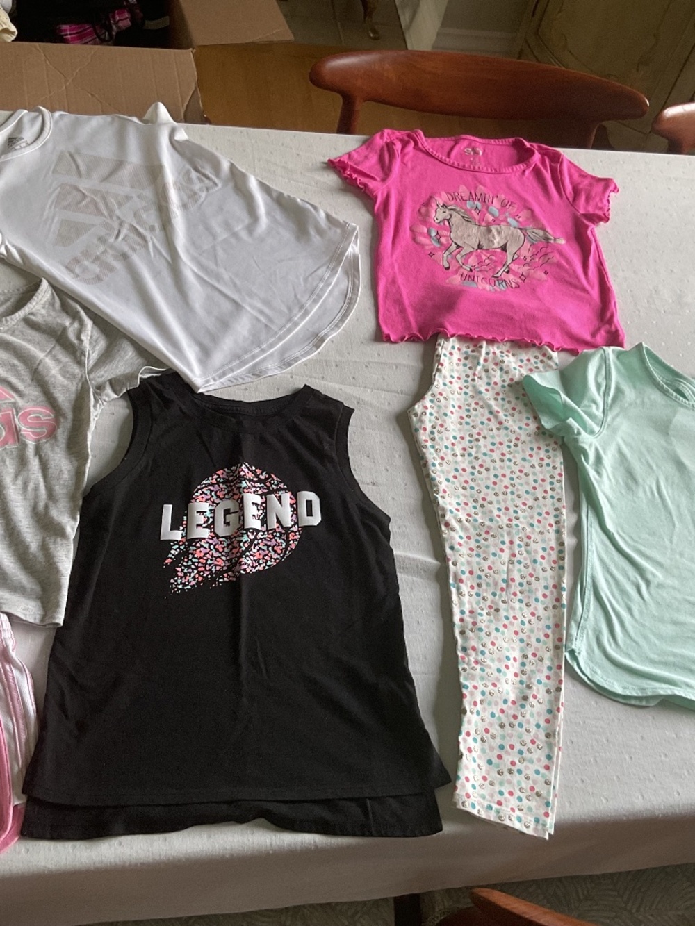 Lot of 7 Pieces Girls Summer Clothes Size 7/8